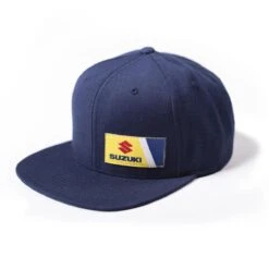 Factory Effex Suzuki Wedge Snapback Hat, Navy Blue
