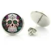 Sugar Skull Stud Earrings