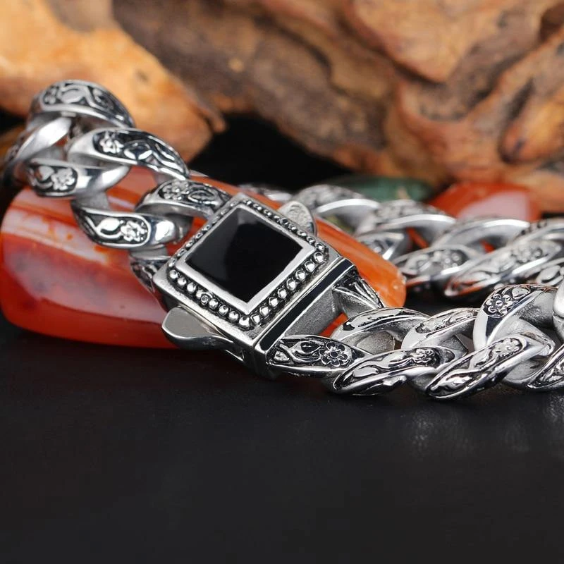 Masculine Curb Chain Bracelet 5 Masculine Curb Chain Bracelet - Image 5