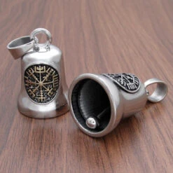 Stainless Steel Viking Compass Gremlin Bell -Gearup Co. Store Unisex 316L Stainless Steel Gothic Rider Bell Pendant 6c505c33 8bb6 4e8d 8366 6168976bfdd7