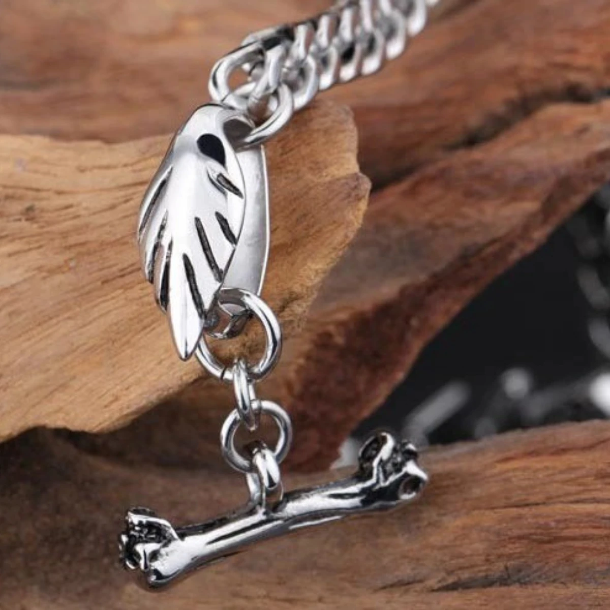 Dragon Head Bracelet Stainless Steel, Size 8.6" X 0.2" 4 Dragon Head Bracelet Stainless Steel, Size 8.6" X 0.2" - Image 4