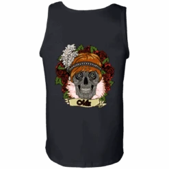 Women's Vintage Floral Skull T-Shirt -Gearup Co. Store american legend rider apparel gildan 100 cotton tank top black small vintage floral skull t shirt female motorcycle biker 206906982421