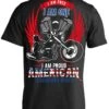 I Am Free, I Am One, I Am Proud American Legendary Rider T-Shirt, Unisex, Cotton, Black