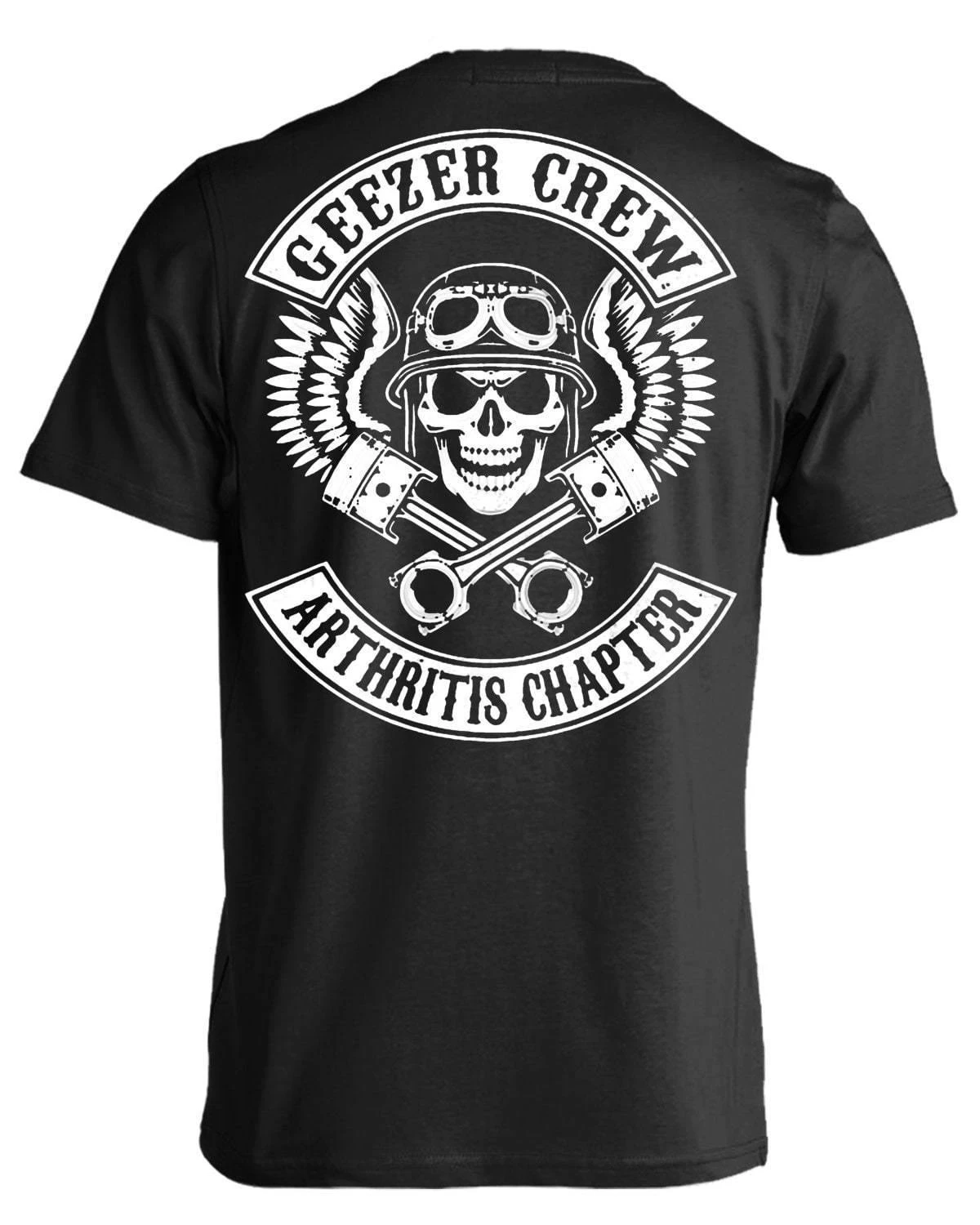 Geezer Crew T-shirt, Cotton, Black 1 Geezer Crew T-shirt, Cotton, Black