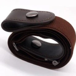Buckle-Free Elastic Belt, Fits Waist 33.5 - 49 Inches -Gearup Co. Store american legend rider belts cummerbunds brown buckle free elastic belt motorcycle biker 5453519716421