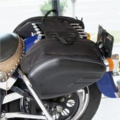 Motorcycle Saddle Bag, Waterproof, Black Oxford Cloth 9 Motorcycle Saddle Bag, Waterproof, Black Oxford Cloth -Gearup Co. Store american legend rider black motorbike saddle bag motorcycle biker 5474876686405
