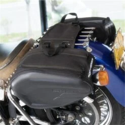 Motorcycle Saddle Bag, Waterproof, Black Oxford Cloth 10 Motorcycle Saddle Bag, Waterproof, Black Oxford Cloth -Gearup Co. Store american legend rider black motorbike saddle bag motorcycle biker 5474876719173