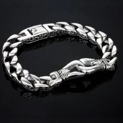 Stainless Steel Vintage Charm Bracelet For Bikers -Gearup Co. Store american legend rider bracelets 21cm vintage charm bracelet motorcycle biker 3720764653637