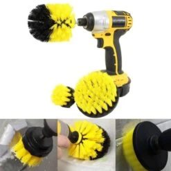 3Pcs/Set Drill Scrubber Brush All-Purpose Cleaner For Bathroom/Kitchen Surfaces