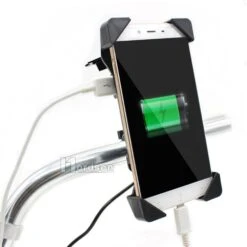 Motorcycle Phone Mount Holder With USB Charger Port, 3.5-7" Screen Fit, Universal For 7/8" Handlebar 15 Motorcycle Phone Mount Holder With USB Charger Port, 3.5-7" Screen Fit, Universal For 7/8" Handlebar -Gearup Co. Store american legend rider default title motorcycle phone holder with usb charger motorcycle biker 194940043285