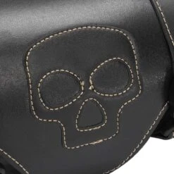 Skull Round Saddle Bag -Gearup Co. Store american legend rider default title skull round saddle bag motorcycle biker 5542290358341