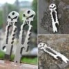 Skull Survival Tool Keyring