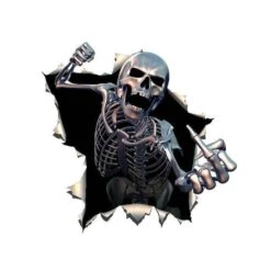 Thriller Skull Sticker