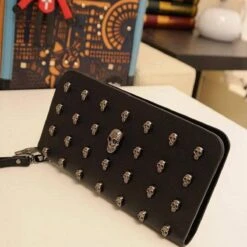 Vintage Skull Wallet -Gearup Co. Store american legend rider default title vintage skull wallet motorcycle biker 3720712847429