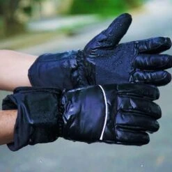 Motorcycle Waterproof Electronically Heated Gloves, Size M-L, Black -Gearup Co. Store american legend rider gloves default title motorcycle waterproof heated gloves l motorcycle biker 5302867558469
