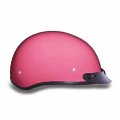 Daytona D.O.T Gloss Pink Cap Helmet With Visor -Gearup Co. Store american legend rider helmets 2xs d o t gloss pink cap helmet with visor motorcycle biker 3651370254405
