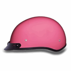 Daytona D.O.T Gloss Pink Cap Helmet With Visor -Gearup Co. Store american legend rider helmets 2xs d o t gloss pink cap helmet with visor motorcycle biker 3651370647621