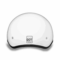 Daytona D.O.T Gloss White Cap Helmet W/o Visor -Gearup Co. Store american legend rider helmets 2xs d o t gloss white cap helmet w o visor motorcycle biker 3651729195077