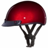 Daytona D.O.T Red Metallic Cap Helmet