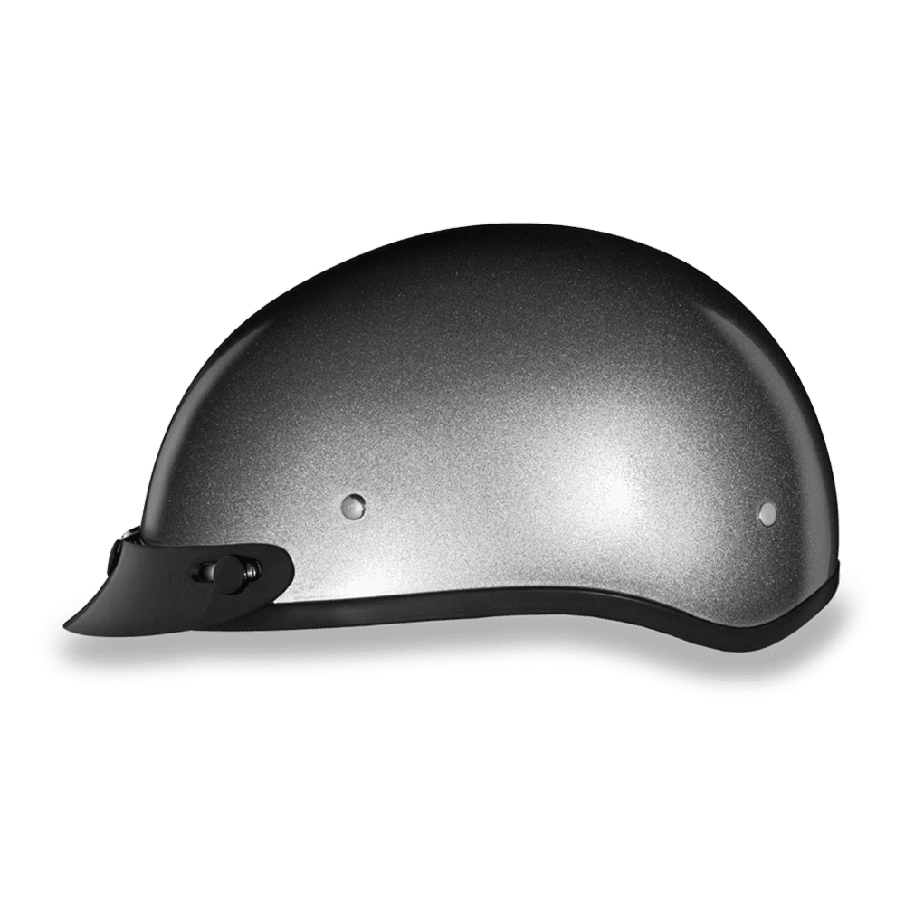 Daytona D.O.T Silver Metallic Cap Helmet 4 Daytona D.O.T Silver Metallic Cap Helmet - Image 4