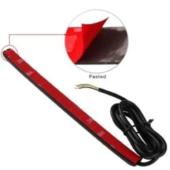 Universal Motorcycle 48 Led Lights Bar Strip, Tail Brake Stop/Turn Signal/License Plate Light (Red, Amber Color) -Gearup Co. Store american legend rider home default title motorcycle light bar strip motorcycle biker 4463034204229