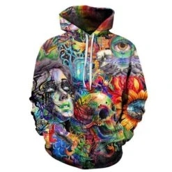 Multi-Color Skull Hoodie