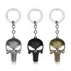 The Punisher Skull Keychain, Zinc Alloy, 1.6 X 2.4 In