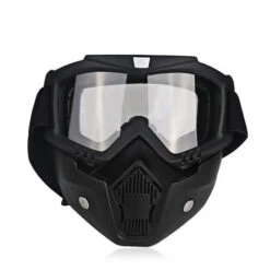 Motorcycle Goggles Mask, TPEE/Polycarbonate, Black Frame -Gearup Co. Store american legend rider model 6 motorcycle face mask goggles motorcycle biker 27904951509
