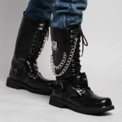 Killer Punk Boots For Bikers -Gearup Co. Store american legend rider motorcycle boots 5 5 mid calf punk boots motorcycle biker 3648613253189