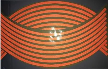 Wheel Hub Decal Sticker Reflective Stripes For 16/17/18 In Motorcycle & Car Rims 4 Wheel Hub Decal Sticker Reflective Stripes For 16/17/18 In Motorcycle & Car Rims - Image 4