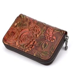 Flowery Vintage Card Holder Wallet