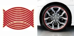 Wheel Hub Decal Sticker Reflective Stripes For 16/17/18 In Motorcycle & Car Rims 17 Wheel Hub Decal Sticker Reflective Stripes For 16/17/18 In Motorcycle & Car Rims -Gearup Co. Store american legend rider red wheel hub decal sticker reflector motorcycle biker 29115272981