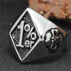 1%ER Man Ring -Gearup Co. Store american legend rider rings 7 1 er man ring motorcycle biker 27063706773