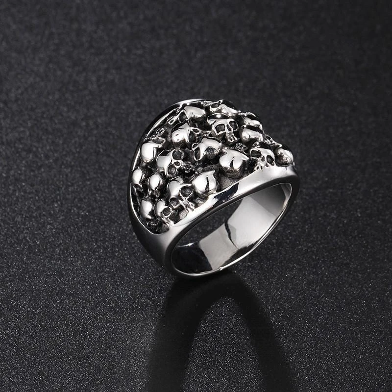 Stainless Steel Bikers Skeleton Ring 4 Stainless Steel Bikers Skeleton Ring - Image 4