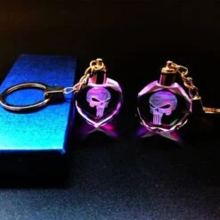 The Punisher LED Key Ring 11 The Punisher LED Key Ring -Gearup Co. Store american legend rider white box style1 the punisher keychain motorcycle biker 3729755635781