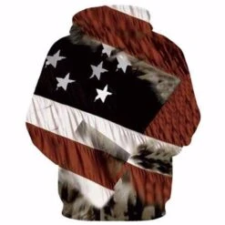American Flag Eagle 3D Print Hoodie Pullover Sweatshirt