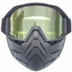 Motorcycle Goggles Mask W/ Detachable Face Shield -Gearup Co. Store american legend rider yellow lens biker outdoor goggles motorcycle biker 3642283130949