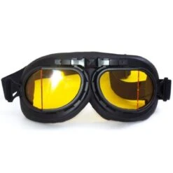 Retro Anti-Fog Motorcycle Goggles, One Size, Black Frame -Gearup Co. Store american legend rider yellow retro motorbike goggles motorcycle biker 4149529313349