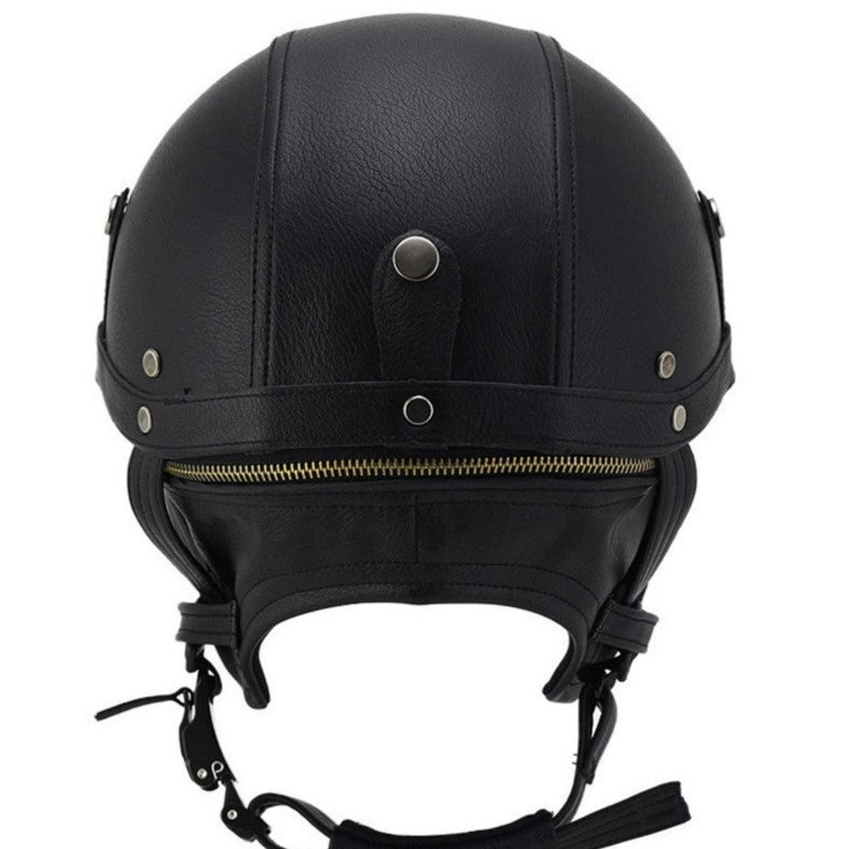 Handmade Leather German Motorcycle Helmet 6 Handmade Leather German Motorcycle Helmet - Image 6