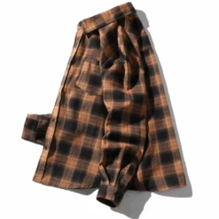 Men's Classic Plaid Flannel Shirt, Black/Yellow -Gearup Co. Store black yellow 2