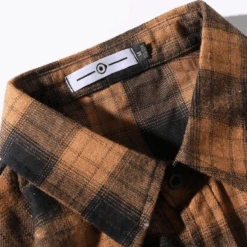 Men's Classic Plaid Flannel Shirt, Black/Yellow -Gearup Co. Store black yellow 3