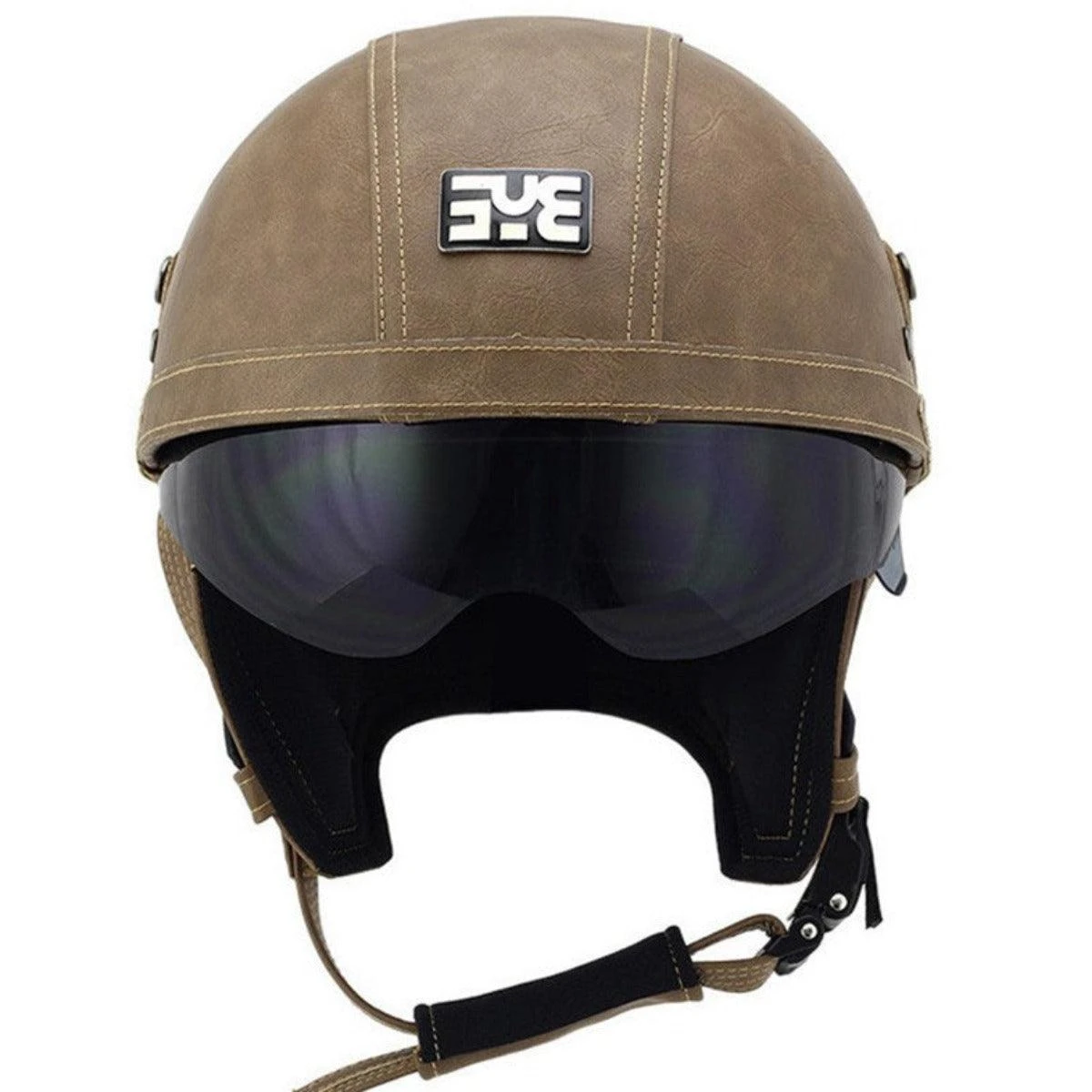 Handmade Leather German Motorcycle Helmet 4 Handmade Leather German Motorcycle Helmet - Image 4