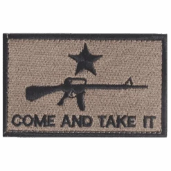 Come And Take It Gun Patch, 5cm X 8cm