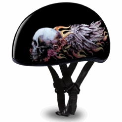 Daytona D.O.T Skull Wings Cap Helmet