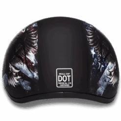 Daytona D.O.T. USA Flag Skull Cap 1/2 Shell Motorcycle Helmet -Gearup Co. Store d6 usa 3
