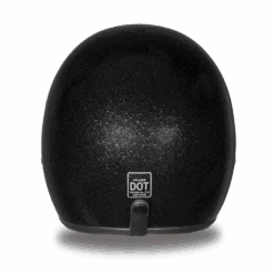 Daytona D.O.T. Cruiser Black Metal Flake Motorcycle Open Face Helmet -Gearup Co. Store dc7 a 4