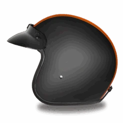 Daytona D.O.T Cruiser Orange Pin Stripe Helmet -Gearup Co. Store fXR8 403