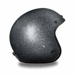 Daytona D.O.T. Cruiser Gun Metal Flake Motorcycle Open Face Helmet, Dark Gray -Gearup Co. Store gBswMFmD