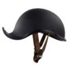 Retro Vintage German Motorcycle Helmet, Matte Black