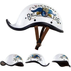 Legendary Racers Vintage German Motorcycle Helmet -Gearup Co. Store german helmet 4